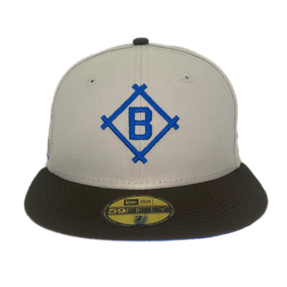 Brooklyn Dodgers Custom New Era Cap Stone brown
stone Front View