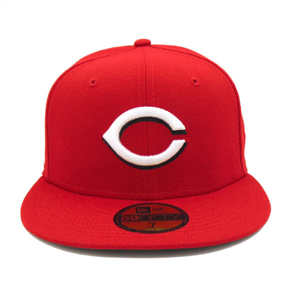 Cincinnati Reds Authentic New Era 59FIFTY Cap Red red Front View