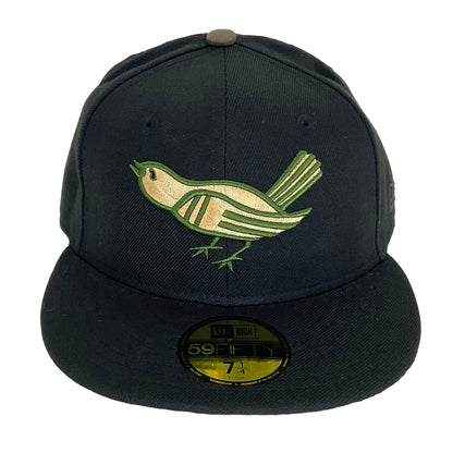 Baltimore Orioles Jf Custom New Era Cap Black Olive black 
olive
Woodland Camo Front View