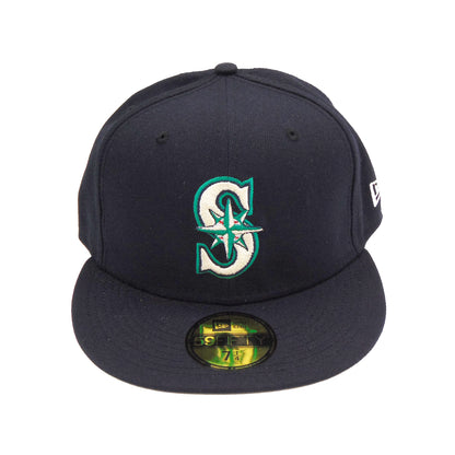 Seattle Mariners Authentic New Era Cap Navy Teal navy
teal Front View