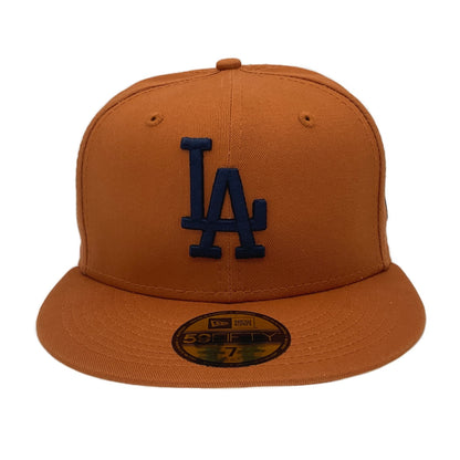 Los Angeles Dodgers New Era Cap Camel beige Front View