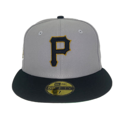 Pittsburgh Pirates Custom New Era 59FIFTY Cap Grey 1971 grey Front View
