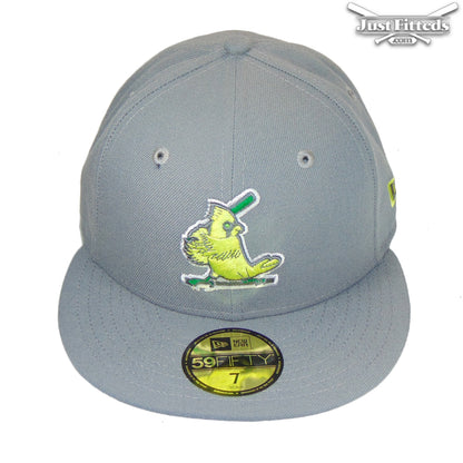 St. Louis Cardinals Jf Custom New Era 59FIFTY Cap Grey grey Front View