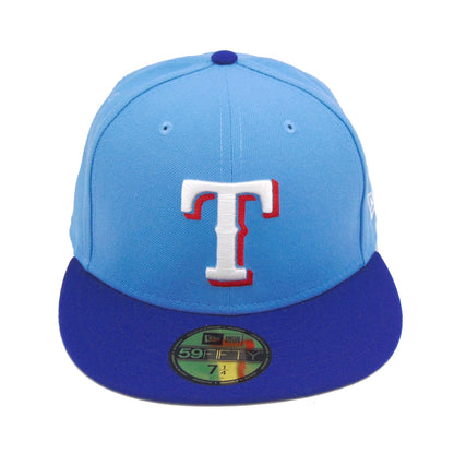 Texas Rangers Authentic Alt2 59FIFTY New Era Cap Sky Blue light blue Front View