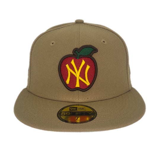 New York Yankees Custom New Era Cap Khaki 1999