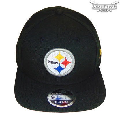 Pittsburgh Steelers Jf Custom New Era Cap Snapback Team black Front View