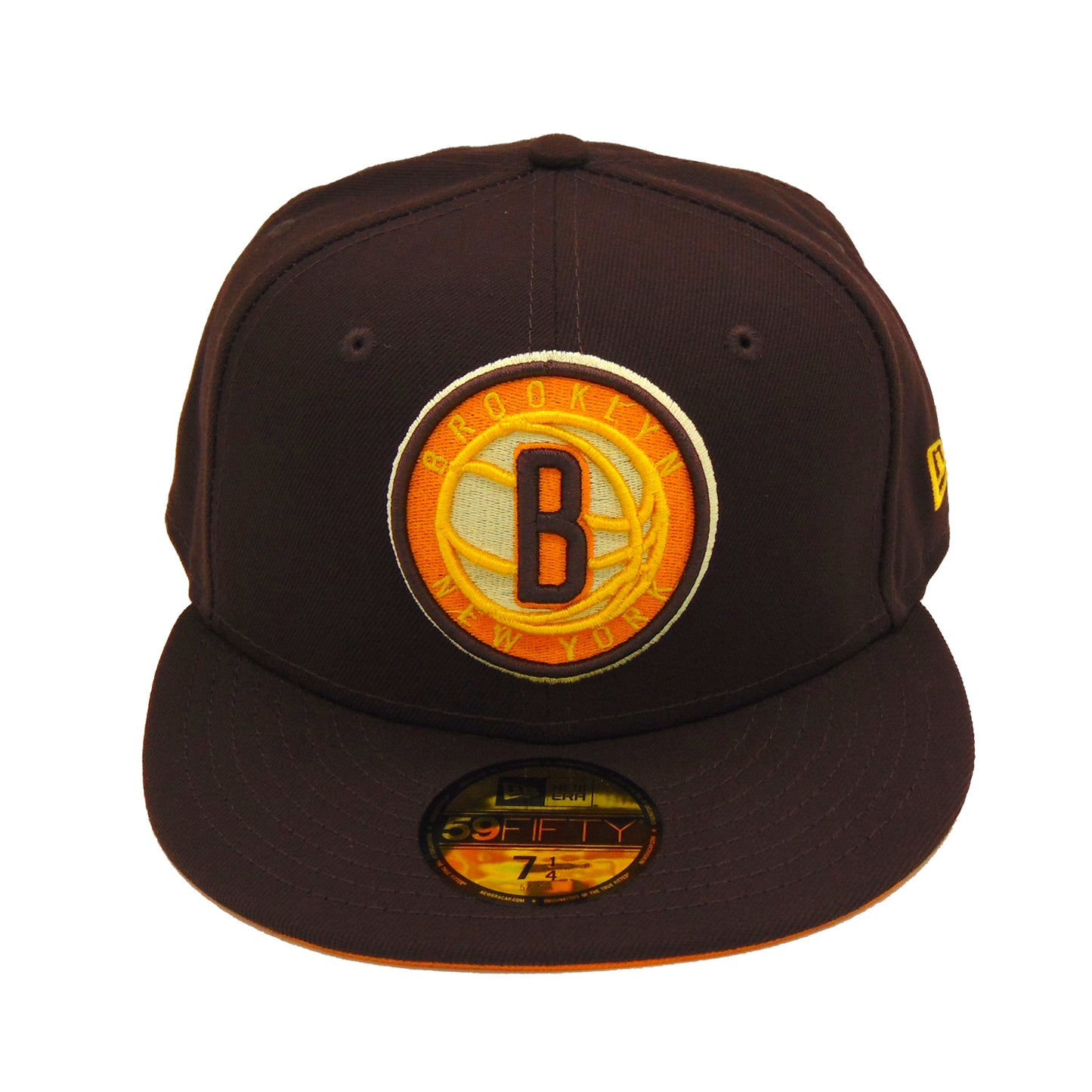 Brooklyn Nets Custom New Era Cap Brown