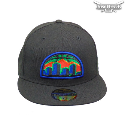 Denver Nuggets Jf Custom New Era Cap Black black Front View