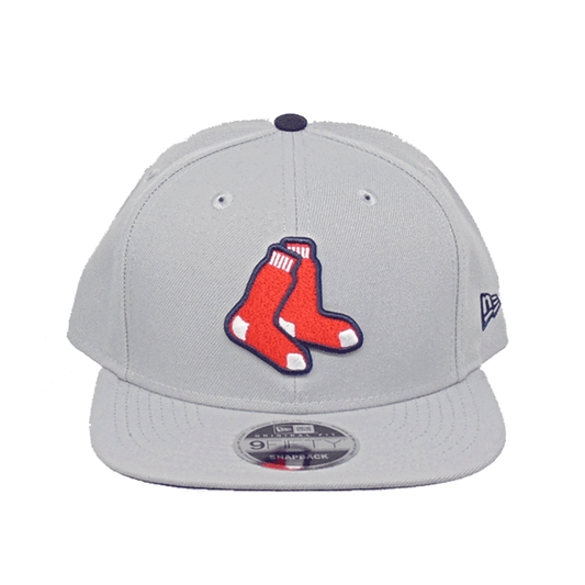 Boston Red Sox Jf Custom New Era Snapback Cap Grey