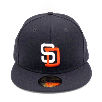 San Diego Padres Cooperstown New Era 59FIFTY Cap Navy navy Front View