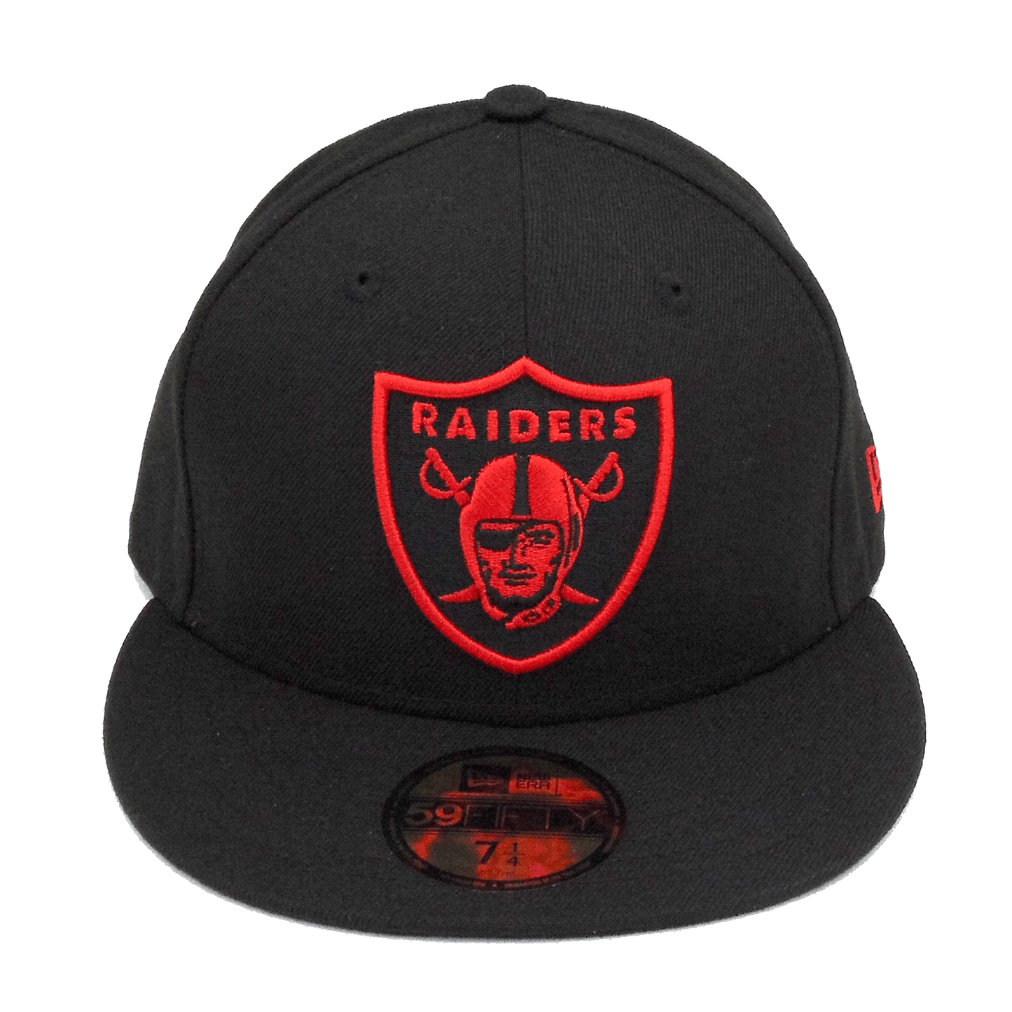 Las Vegas Raiders Custom New Era Cap Black Red Shield