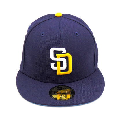 San Diegon Padres Custom New Era Cap 2016 navy
blue Front View