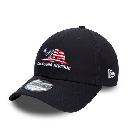California Republic 9FORTY New Era Cap Us Banner Navy navy Front View