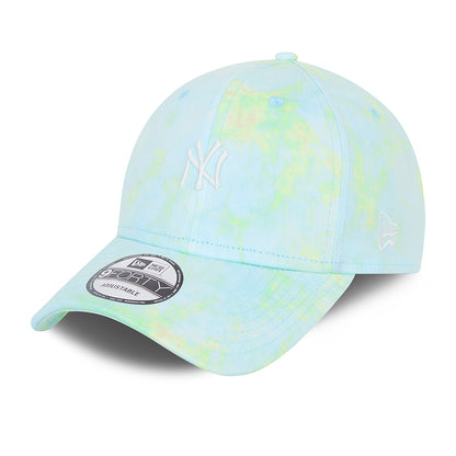 New York Yankees 9FORTY New Era Cap Tie Dye 2 teal Front View