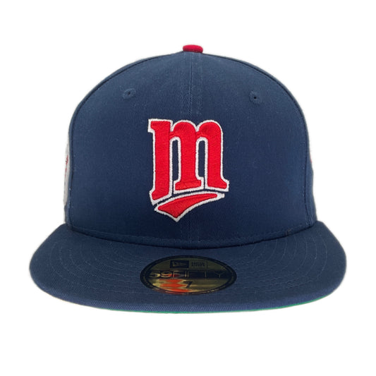 Minnesota Twins Cooperstown Patches New Era Cap Navy