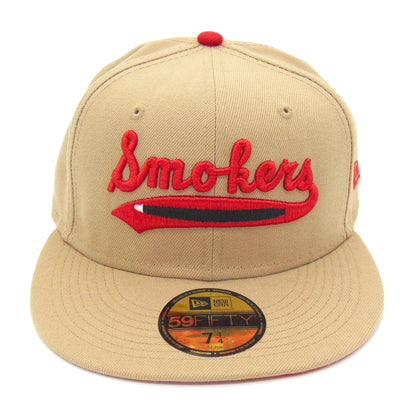 Tampa Smokers Custom New Era Cap Camel beige Front View