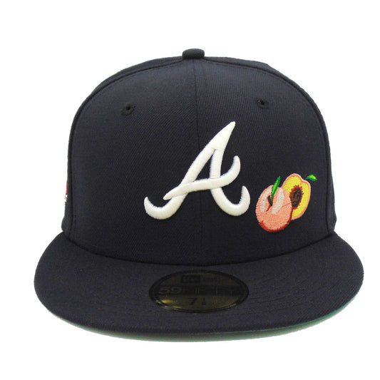 Atlanta Braves Custom New Era Cap Navy Glow 2017