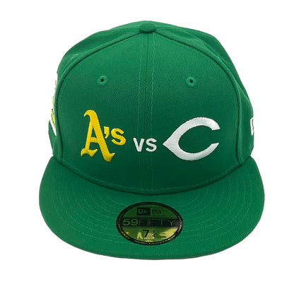 Oakland Athletics New Era Cap Kelly WS1972 green Front View