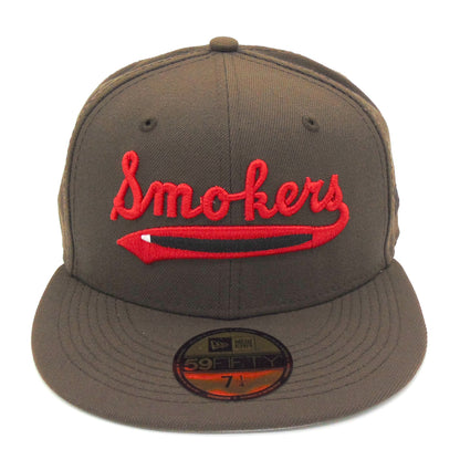 Tampa Smokers Custom New Era Cap Brown brown Front View
