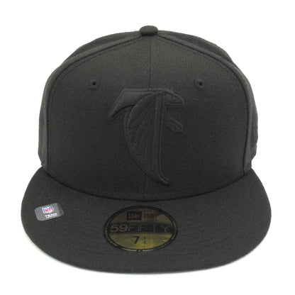 Atlanta Falcons Custom New Era Cap Black black Front View