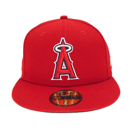 Anaheim Angels Authentic New Era 59FIFTY Cap Red red Front View