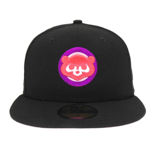 Chicago Cubs Custom New Era Cap Black 1990