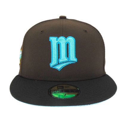Minnesota Twins Custom New Era Cap Brown 1991 brown Front View