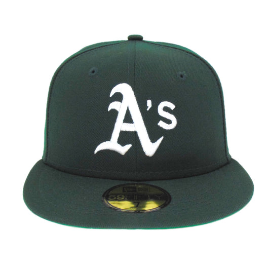 Oakland Athletics Custom Game New Era 59FIFTY Cap Green Flat