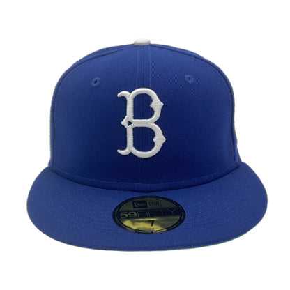 Brooklyn Dodgers Custom New Era Cap Blue SP blue Front View