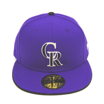 Colorado Rockies Authentic Alt2 New Era Cap Purple purple Front View