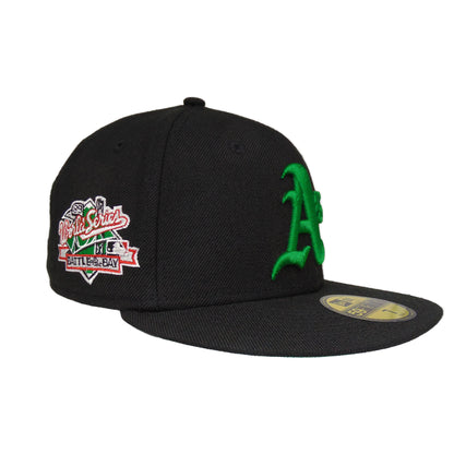 Oakland Athletics Custom New Era Cap Black 1989 black Side View
