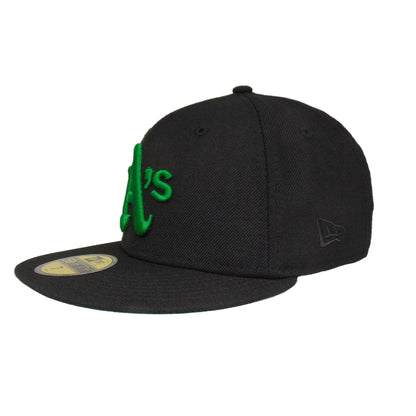 Oakland Athletics Custom New Era Cap Black 1989 black Back View