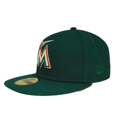 Miami Marlins Custom New Era Cap Green 2019 green Back View