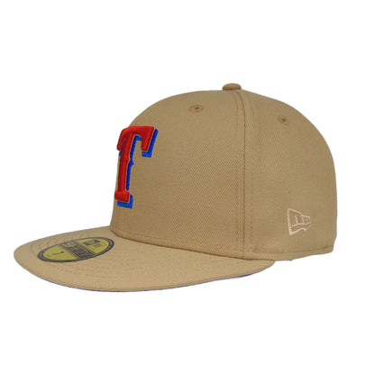 Texas Rangers JF Custom New Era Cap Camel ASG95 beige Back View