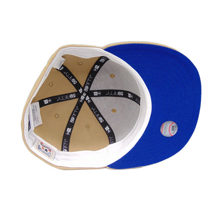 Texas Rangers JF Custom New Era Cap Camel ASG95 beige Undervisor View