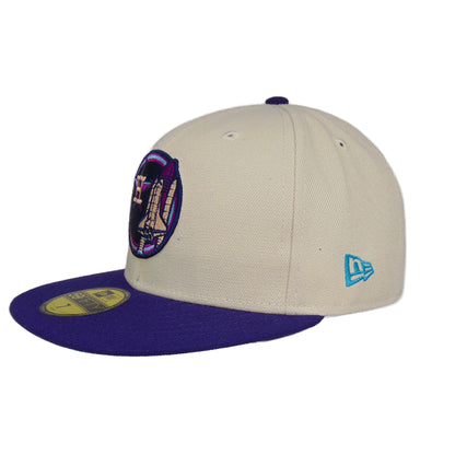 Houston Astros Custom New Era Cap Stone Purple Apollo 11 purple Back View