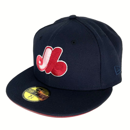 Montreal Expos Custom New Era Cap Navy 35years navy Back View