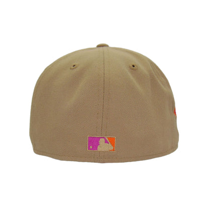 Atlanta Braves Custom New Era 59FIFTY Cap Camel Toast 1976 beige
brown Undervisor View