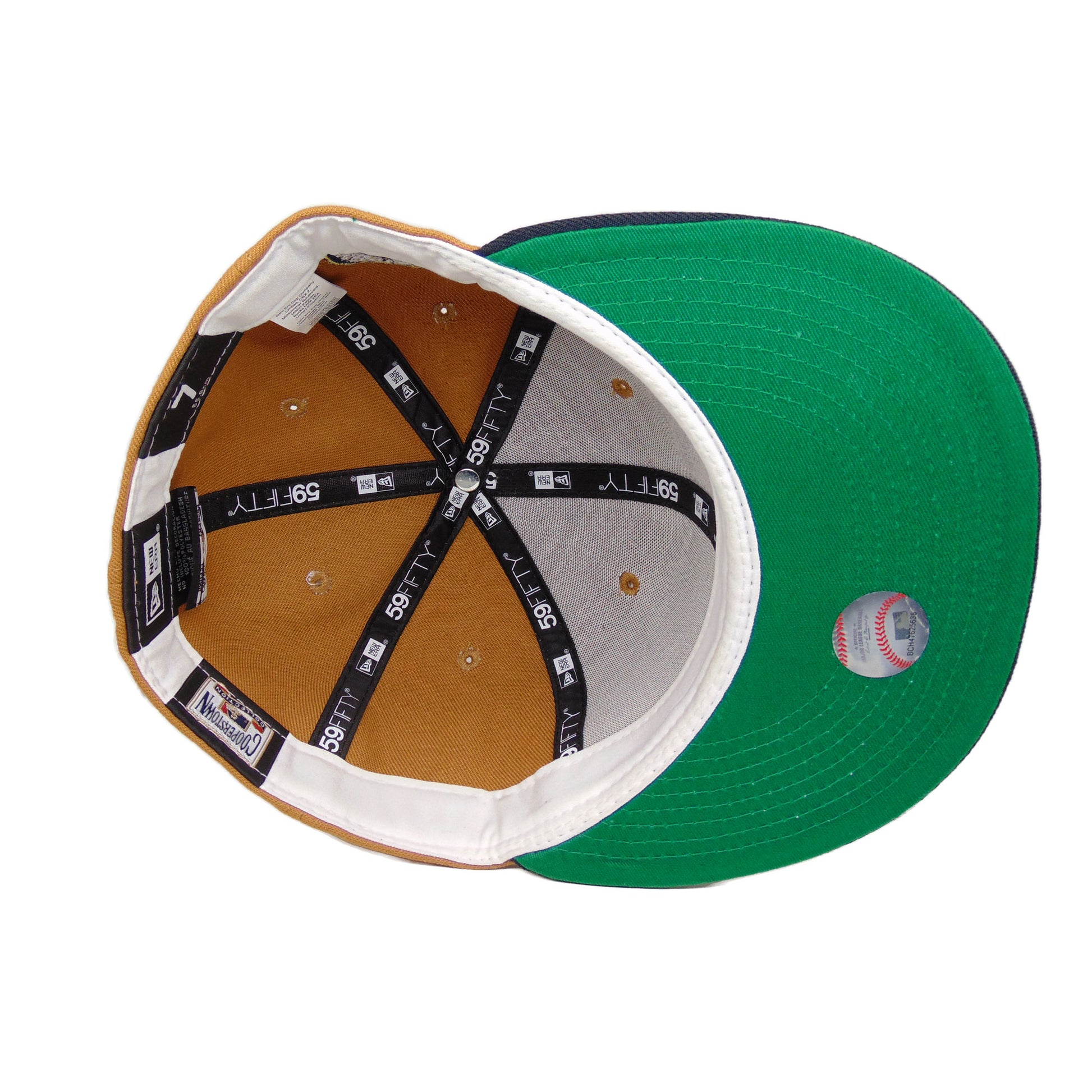 Off White Houston Astros Orange Bottom 20th Anniversary Side Patch New Era 59FIFTY Fitted 7