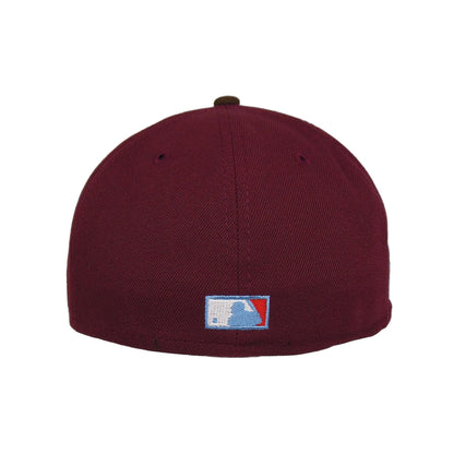Seattle Mariners Custom New Era Cap Maroon Brown 30th brown Undervisor View