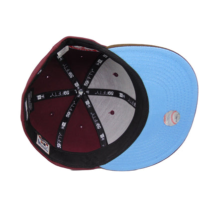Seattle Mariners Custom New Era Cap Maroon Brown 30th brown Additional View
