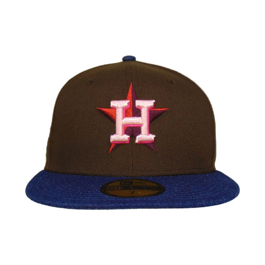 Houston Astros Custom New Era Cap Brown Denim 45th