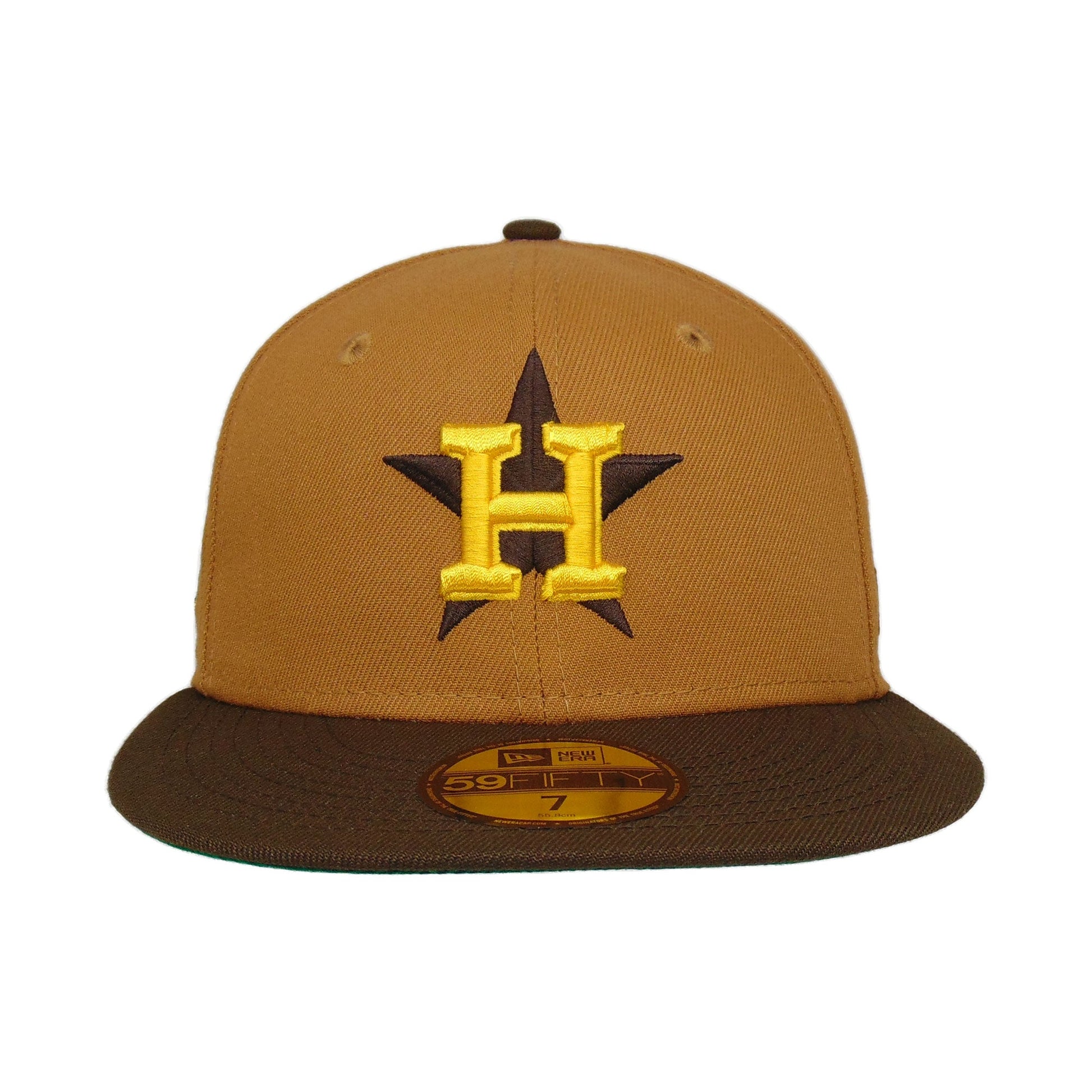 59FIFTY Houston Astros Brown/Vegas Gold Texas Flying Star Patch