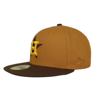 Houston Astros Custom New Era Cap Peanut Brown 45th peanut
brown Back View