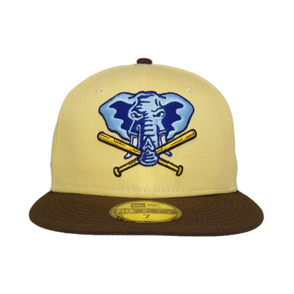 Oakland Athletics JF Custom New Era Cap Yellow Stomper WS89 yellow Front View